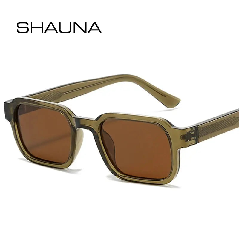 Lumara Olive Brown Square Frame Sunglasses Astroshadez by ASTROSHADEZ.COM