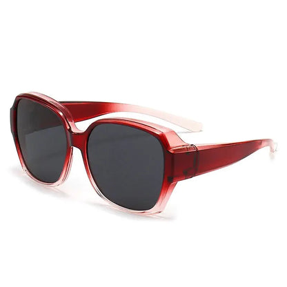Aurelius Red Translucent Polarized Sunglasses Astroshadez by ASTROSHADEZ.COM