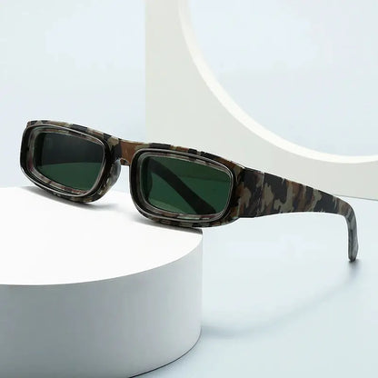 Aureon Blue Matte Plastic Rectangular Lightweight Sunglasses Astroshadez by ASTROSHADEZ.COM