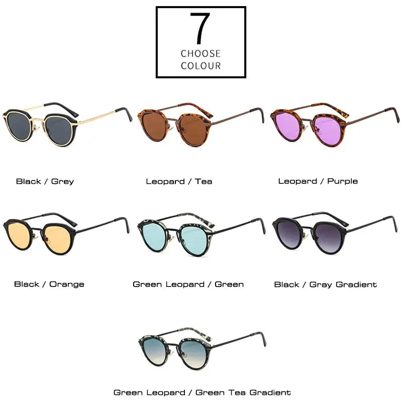 SHAUNA oval sunglasses collection, 7 colorways with leopard and gradient lens options – Astroshadez