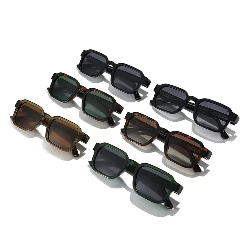 Lumara Olive Brown Square Frame Sunglasses Astroshadez by ASTROSHADEZ.COM
