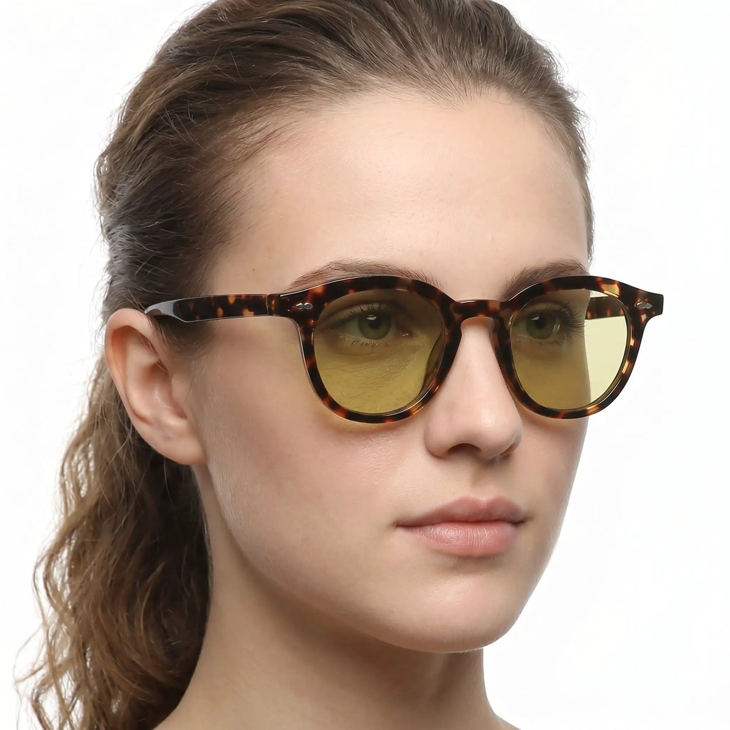 Valenique tortoiseshell sunglasses with yellow UV400 lenses – Astroshadez