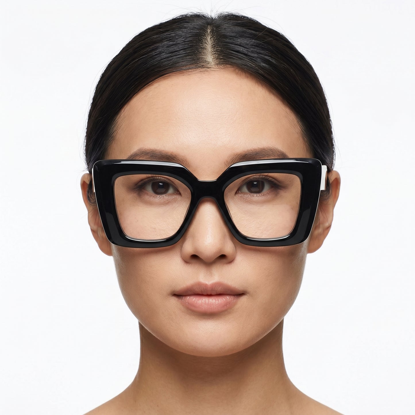 Aurelianex matte black oversized sunglasses with a bold square frame and dark lenses – Astroshadez