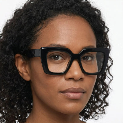 Aurelianex matte black oversized square sunglasses with a bold frame and dark lenses – Astroshadez