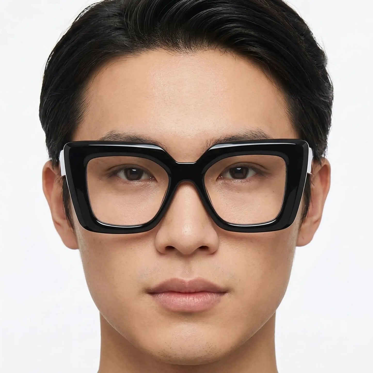 Aurelianex matte black oversized square sunglasses with dark lenses – Astroshadez