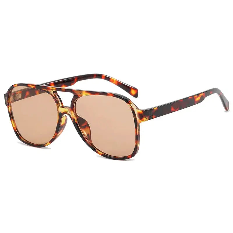 SHAUNA Pilot sunglasses in tortoiseshell with brown UV400 lenses – 1 pair – Astroshadez