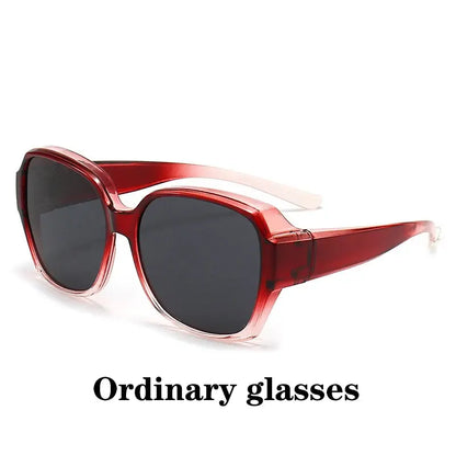 Aurelius Red Translucent Polarized Sunglasses Astroshadez by ASTROSHADEZ.COM