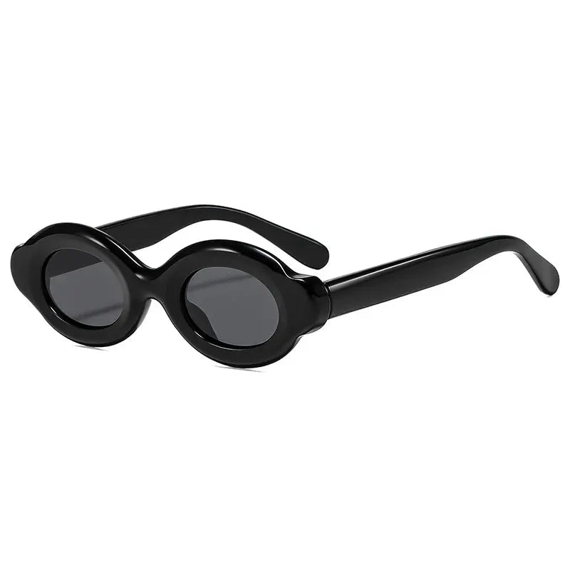 Celestique Translucent Amber Oval Sunglasses Astroshadez by ASTROSHADEZ.COM