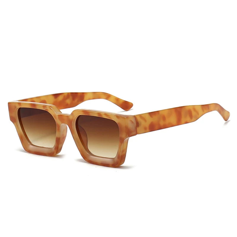 Women Square Sunglasses Retro Men Tinted Shades UV400