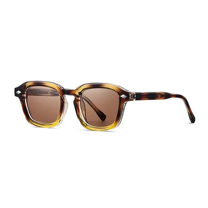 SHAUNA square sunglasses with tortoiseshell frame and brown gradient lenses – Astroshadez