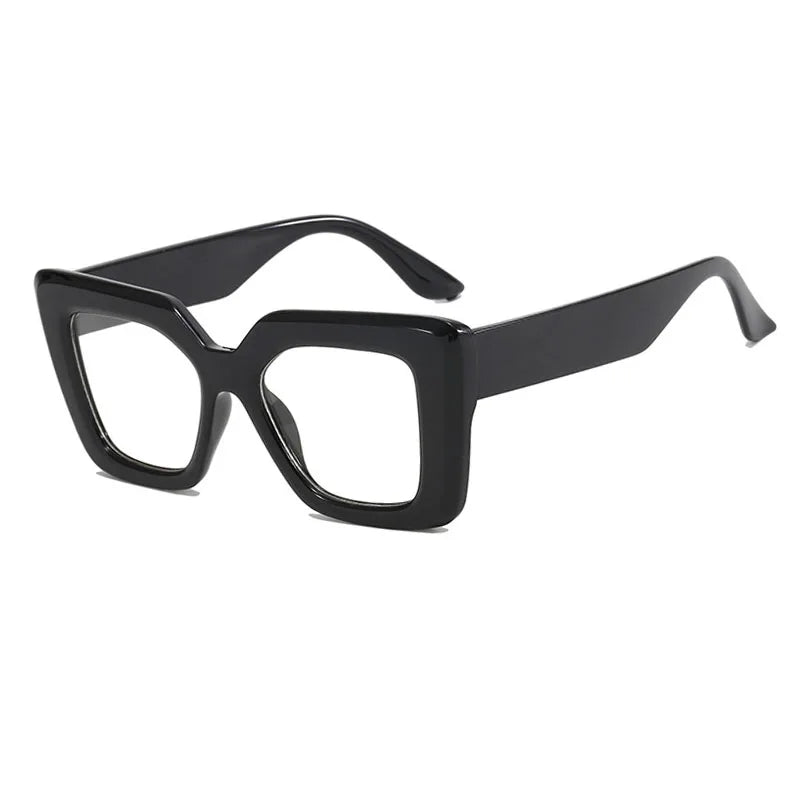 SHAUNA Fashion Oversized Square Sunglasses Women Eyewear Shades UV400 Men Trending Anti-blue Light Frames