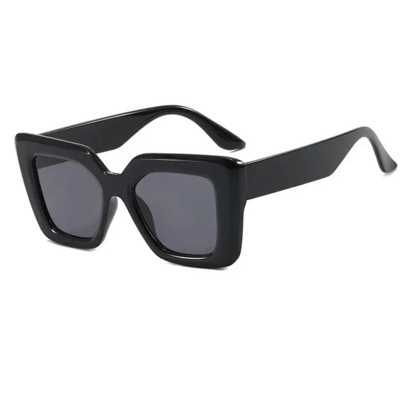 Aurelianex Matte Black Oversized Sunglasses Astroshadez by ASTROSHADEZ.COM
