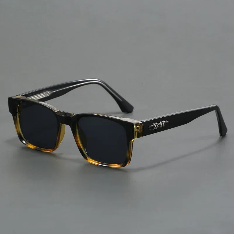Quality Square Polarized Sunglasses Men Metal Core UV400 Unisex Sun Glasses Travel Hiking Beach Fishing Eyewear