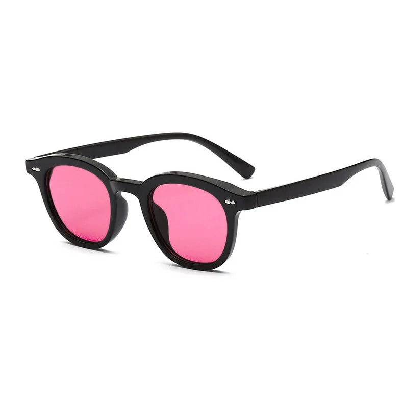 SHAUNA Ins Popular Trending Small Round Sunglasses Fashion Nail Glasses UV400