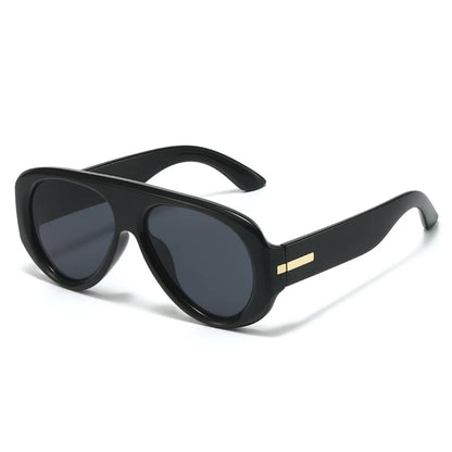 Aurexis Matte Black Blue Mirrored Oversized Sunglasses Astroshadez by ASTROSHADEZ.COM