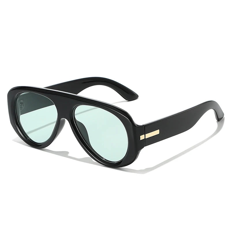 SHAUNA New Pilot Sunglasses Women Fashion Blue Green UV400 Men Outdoor Punk Sun Glasses
