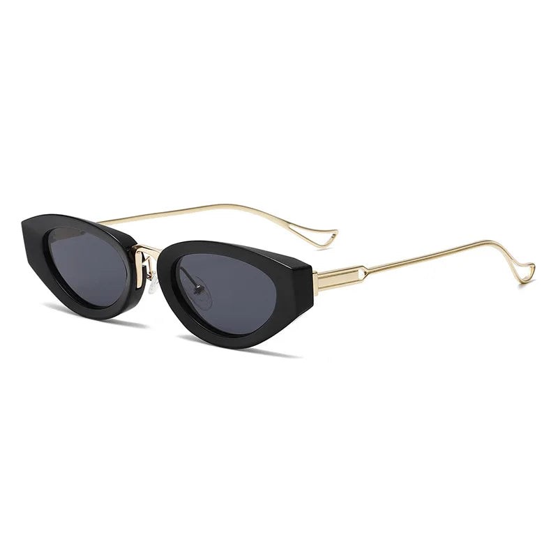 SHAUNA Retro Small Cat Eye Women Sunglasses Fashion Gradient Shades UV400 Men Yellow Sun Glasses