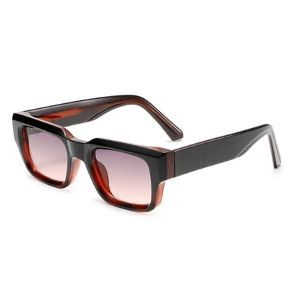 Aurelia Clear Acetate Square Gradient Sunglasses Astroshadez by ASTROSHADEZ.COM