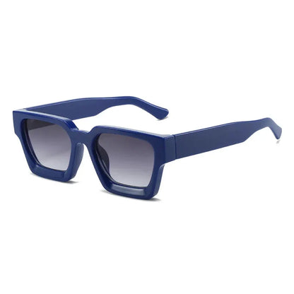 SHAUNA Ins Popular Women square sunglasses with blue frame and gradient lenses – Astroshadez