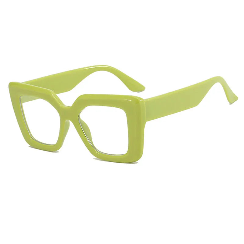 SHAUNA Fashion Oversized Square Sunglasses Women Eyewear Shades UV400 Men Trending Anti-blue Light Frames