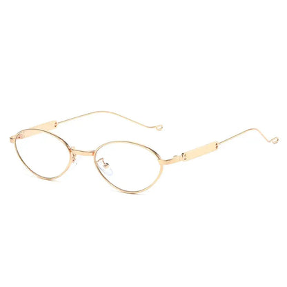 SHAUNA fashion metal-frame small cat-eye sunglasses with gold-tone frame and UV400 lenses – Astroshadez