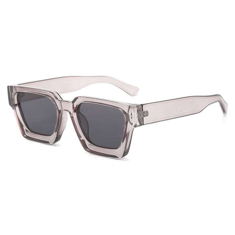 Women Square Sunglasses Retro Men Tinted Shades UV400