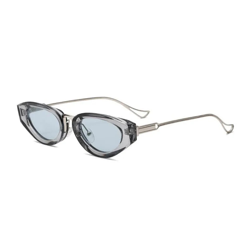 SHAUNA Retro Small Cat Eye Women Sunglasses Fashion Gradient Shades UV400 Men Yellow Sun Glasses