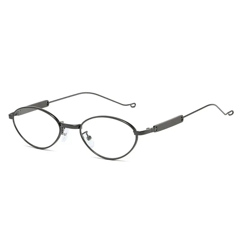 SHAUNA small cat-eye metal frame sunglasses with gunmetal finish and gray lenses, UV400 – Astroshadez