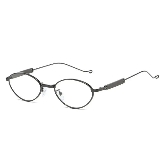 SHAUNA small cat-eye metal frame sunglasses with gunmetal finish and gray lenses, UV400 – Astroshadez
