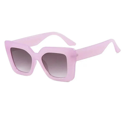 Velora Glossy Black Oversized Square Sunglasses Astroshadez by ASTROSHADEZ.COM