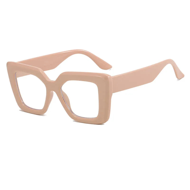 SHAUNA Fashion Oversized Square Sunglasses Women Eyewear Shades UV400 Men Trending Anti-blue Light Frames