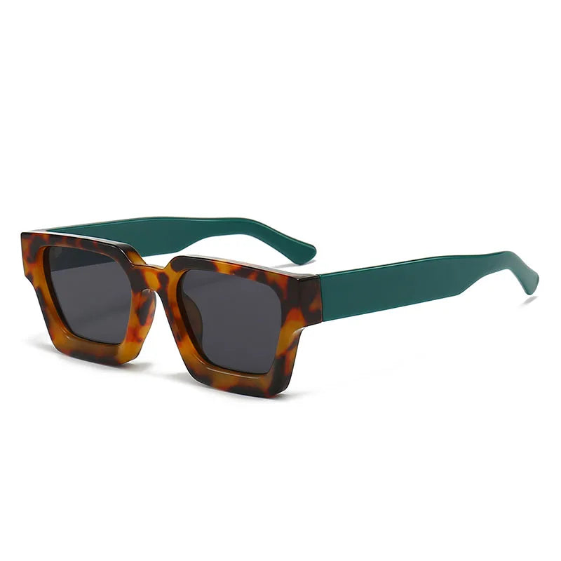 Women Square Sunglasses Retro Men Tinted Shades UV400