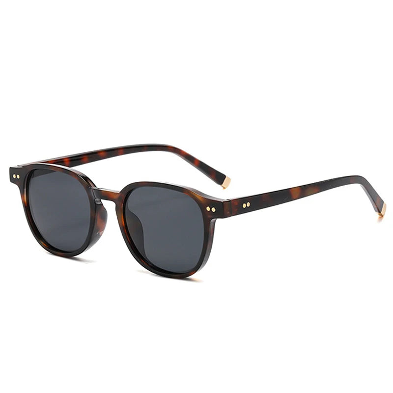 SHAUNA Retro Square Women Polarized Sunglasses Fashion Rivets Decoration Men Punk Driving Sun Glasses Shades UV400
