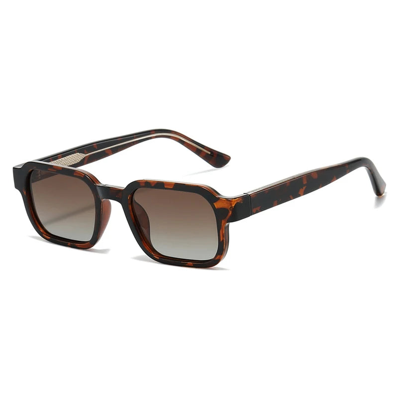 SHAUNA Fashion Square Men Polarized Sunglasses Shades UV400 Retro Punk Women Luxury Sun Glasses