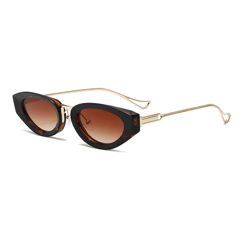 SHAUNA Retro Small Cat Eye Women Sunglasses Fashion Gradient Shades UV400 Men Yellow Sun Glasses