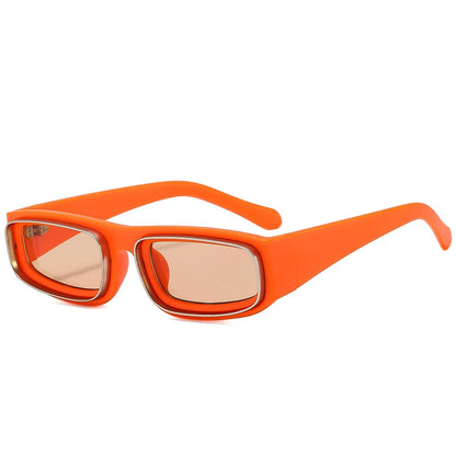 Aureon Blue Matte Plastic Rectangular Lightweight Sunglasses Astroshadez by ASTROSHADEZ.COM