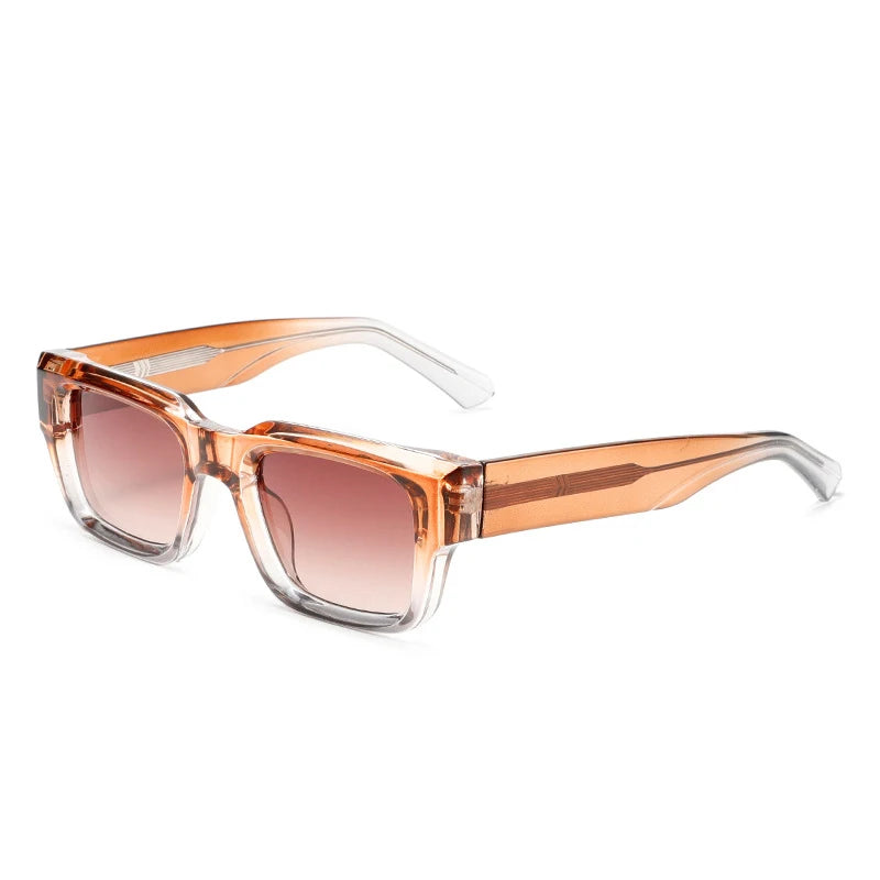 SHAUNA Ins Popular Fashion Square Women Luxury Sunglasses Retro Gradient Shades UV400 Men Trending Green Sun Glasses