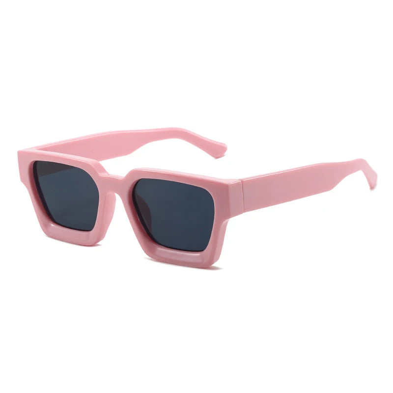 Women Square Sunglasses Retro Men Tinted Shades UV400