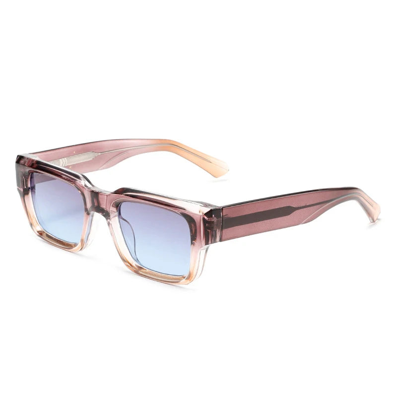 SHAUNA Ins Popular Fashion Square Women Luxury Sunglasses Retro Gradient Shades UV400 Men Trending Green Sun Glasses