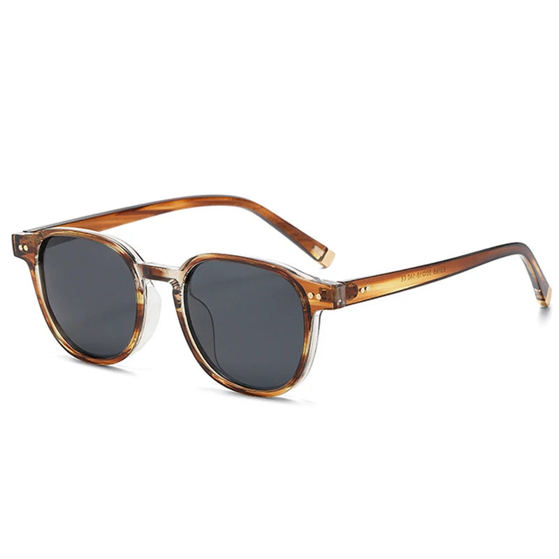 SHAUNA Retro Square Women Polarized Sunglasses Fashion Rivets Decoration Men Punk Driving Sun Glasses Shades UV400