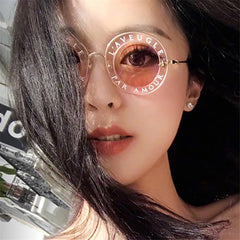 Womens 'Amour' Circle Sunglasses-ASTROSHADEZ.COM-ASTROSHADEZ.COM
