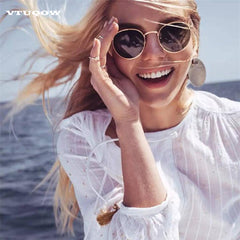 Unisex 'Fellow' Round Sunglasses-Women's Sunglasses-Love Will Remember-ASTROSHADEZ.COM