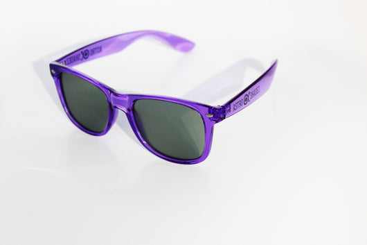 Transparent Purple Frame w/ Tinted Diffraction Glasses Astroshadez-Glasses-Astroshadez-ASTROSHADEZ.COM