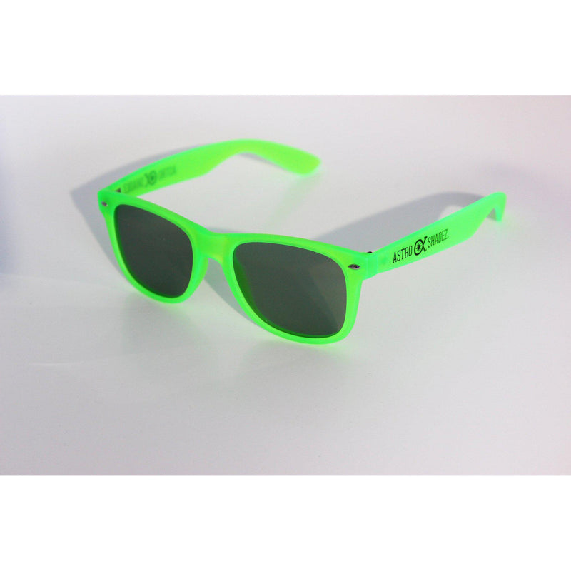 Neon store green sunglasses