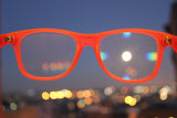 Orange Glow-in-the-Dark w/ Clear Diffraction Glasses Astroshadez-Other Unisex Clothing & Accs-Astroshadez-Orange-ASTROSHADEZ.COM
