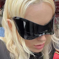 Celebrity 'Kim K' Y2K Large Futuristic Big Bug Eye Sunglasses Astroshadez