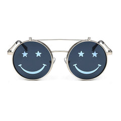 Unisex 'Smiley Face' Flip Lens Funny Happy Sunglasses Astroshadez-Sunglasses-Astroshadez-ASTROSHADEZ.COM