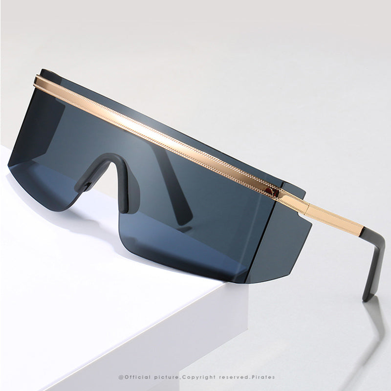 Mens 'Tyga' Large Shielded Futuristic Sunglasses Astroshadez ...