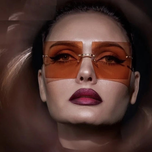 Womens 'Madonna' Square Clear Sunglasses Astroshadez