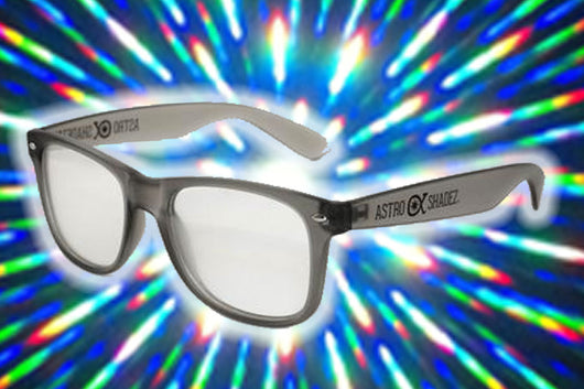 Smoke Grey Frame w/ Clear Diffraction Glasses Astroshadez-Other Unisex Clothing & Accs-Astroshadez-Grey-ASTROSHADEZ.COM